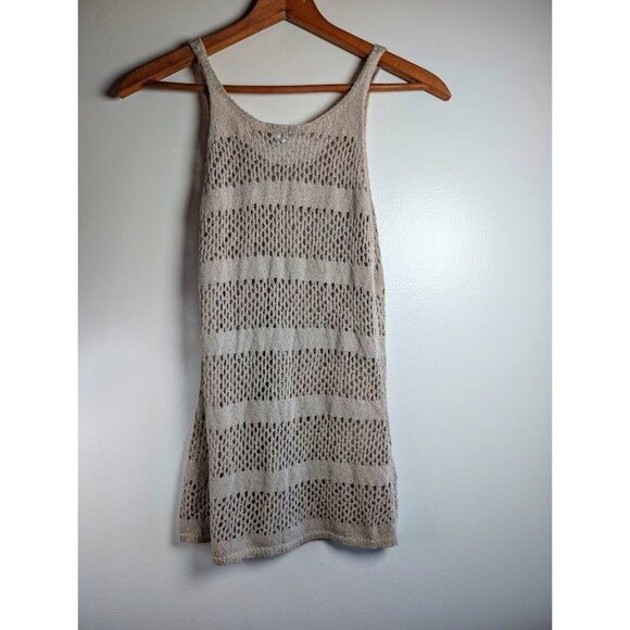 Gap Sleeveless Knit Tank Top Women's Size Small Y2K Beachy Boho Hippie Crochet - Picture 6 of 6